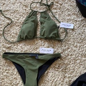 Olive green bikini NWT
